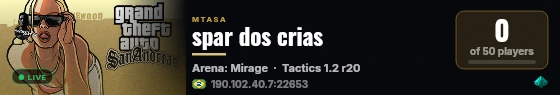 spar dos crias live status badge