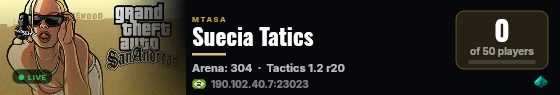 Suecia Tatics live status badge