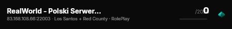 RealWorld - Polski Serwer RolePlay - Start już niedługo. live status badge