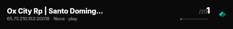 Ox City Rp | Santo Domingo | Dominicano | Ultimate Edition live status badge