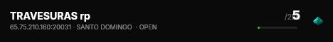 TRAVESURAS rp live status badge