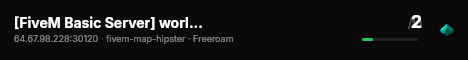 [FiveM Basic Server] world rp live status badge