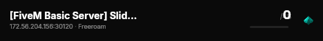 [FiveM Basic Server] SlideCity live status badge