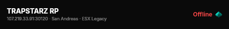 TRAPSTARZ RP live status badge