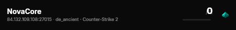 NovaCore live status badge