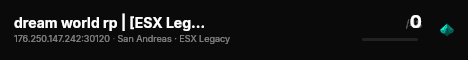 dream world rp | [ESX Legacy] live status badge