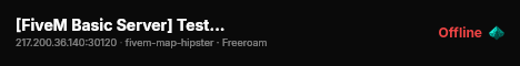 [FiveM Basic Server] Test Test live status badge