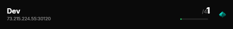 Dev live status badge