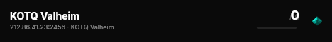 KOTQ Valheim live status badge