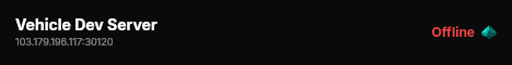 Vehicle Dev Server live status badge