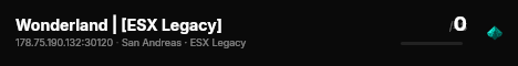 Wonderland | [ESX Legacy] live status badge