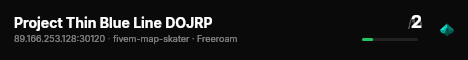 Project Thin Blue Line DOJRP live status badge