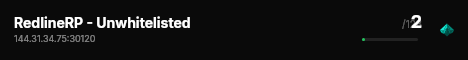 RedlineRP - Unwhitelisted live status badge