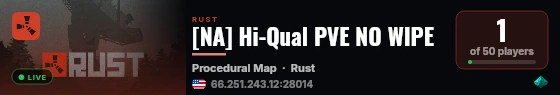 [NA] Hi-Qual PVE NO WIPE live status badge