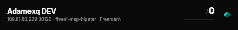 Adamexq DEV live status badge