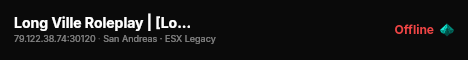 Long Ville Roleplay | [Long Ville RoleplaY dev] live status badge