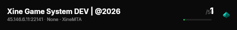 Xine Game System DEV | @2026 live status badge