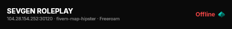 SEVGEN ROLEPLAY live status badge