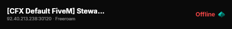 [CFX Default FiveM] Stewart's HQ live status badge