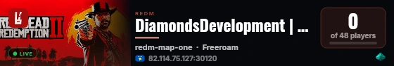 DiamondsDevelopment | VORP Official Server live status badge