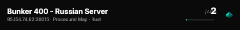 Bunker 400 - Russian Server live status badge