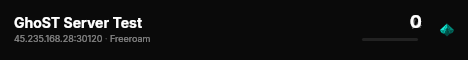 GhoST Server Test live status badge