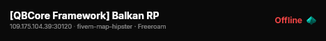 [QBCore Framework] Balkan RP live status badge