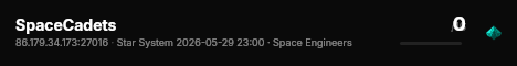 SpaceCadets live status badge