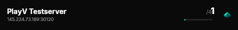 PlayV Testserver live status badge