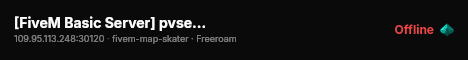 [FiveM Basic Server] pvserver live status badge