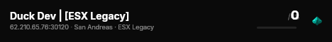 Duck Dev | [ESX Legacy] live status badge