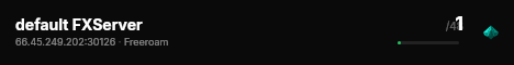 default FXServer live status badge
