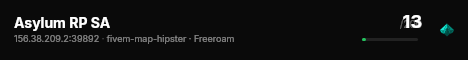 Asylum RP SA live status badge