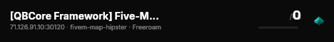 [QBCore Framework] Five-M-Mill live status badge