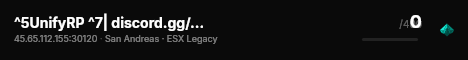 ^5UnifyRP ^7| discord.gg/UnifyRP live status badge