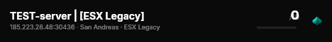 TEST-server | [ESX Legacy] live status badge