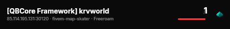 [QBCore Framework] krvworld live status badge