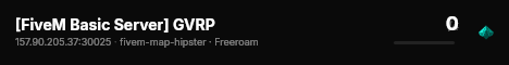 [FiveM Basic Server] GVRP live status badge