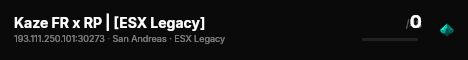 Kaze FR x RP | [ESX Legacy] live status badge