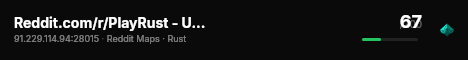 Reddit.com/r/PlayRust - US Monthly Quad live status badge
