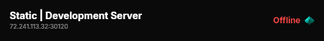 Static | Development Server live status badge
