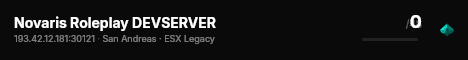 Novaris Roleplay DEVSERVER live status badge