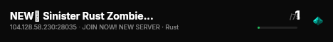 NEW█ Sinister Rust Zombie|PVP|Raidable Base|Skills|Shared BP live status badge