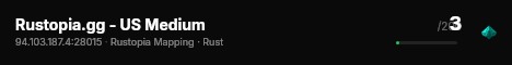 Rustopia.gg - US Medium live status badge