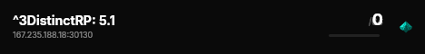 ^3DistinctRP: 5.1 live status badge