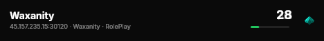 Waxanity live status badge