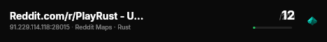 Reddit.com/r/PlayRust - US Small live status badge