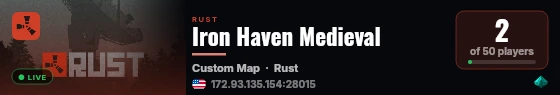 Iron Haven Medieval live status badge