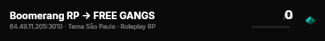 Boomerang RP -> FREE GANGS live status badge