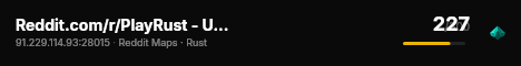 Reddit.com/r/PlayRust - US Monthly live status badge